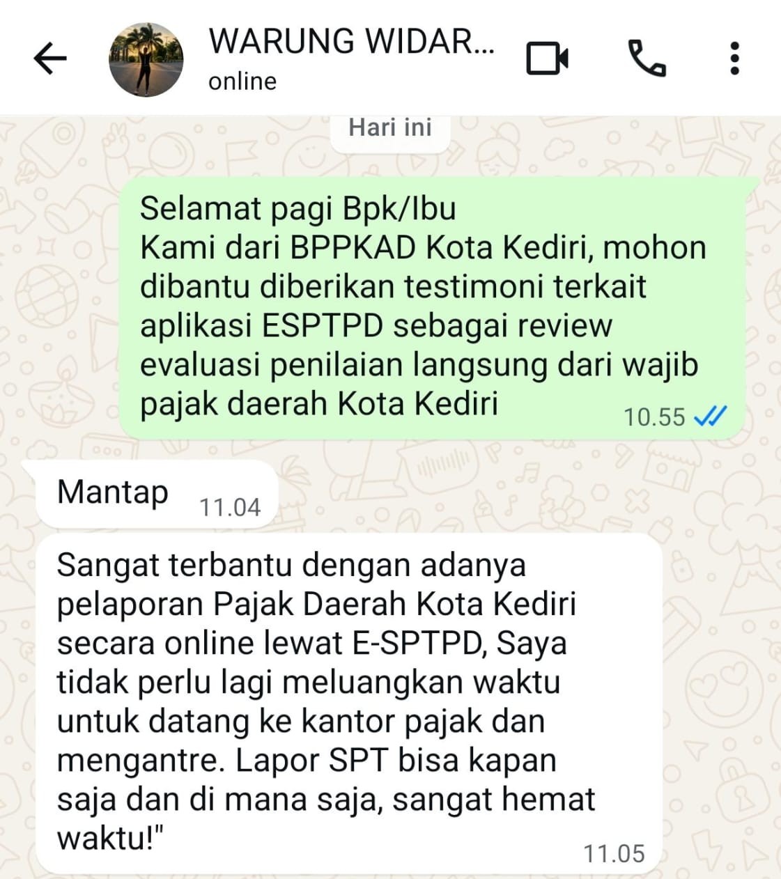 Testimoni Waroenk Widary