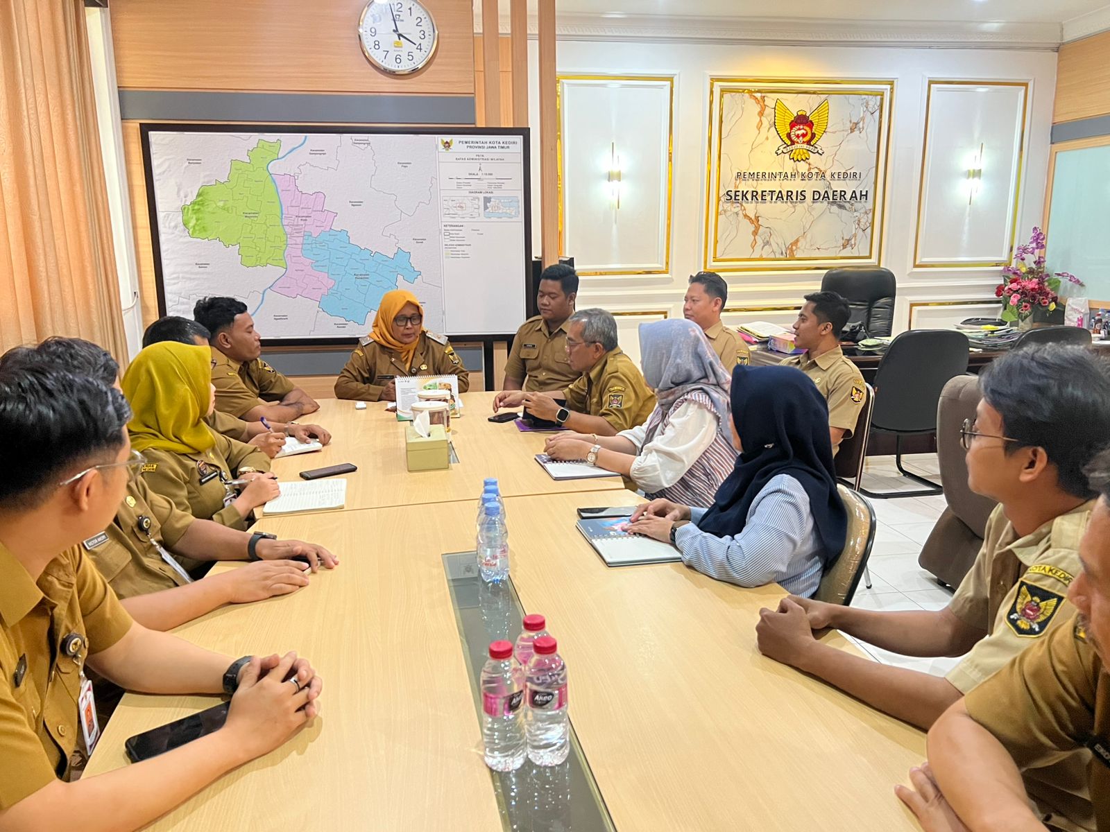 Suasana Rapat TP2DD Kota Kediri